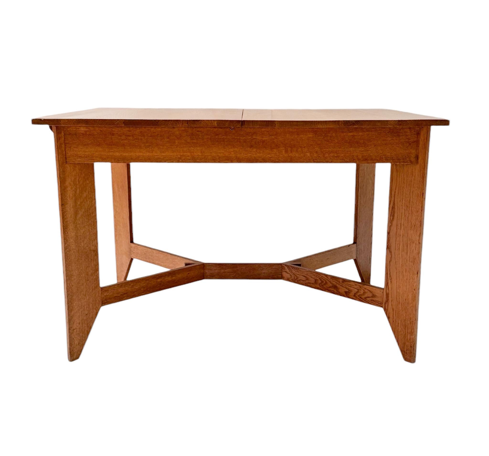 Dutch Hendrik Wouda Art Deco Modernist Extending Dining Room Table for Pander, 1924 For Sale