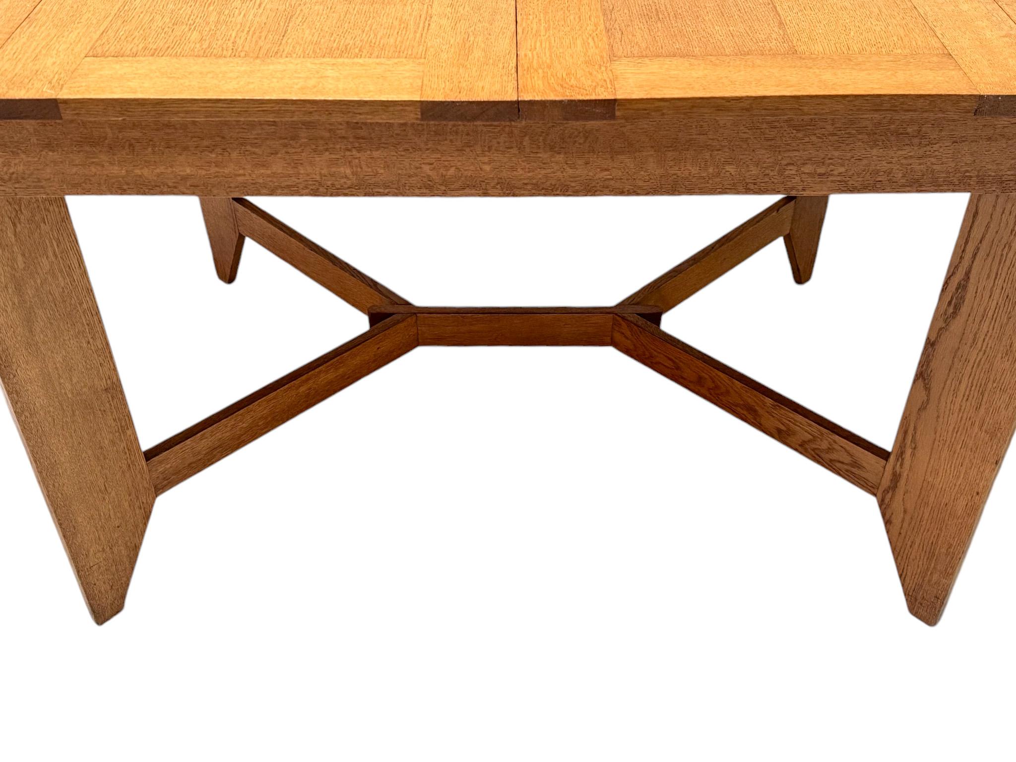 Oak Hendrik Wouda Art Deco Modernist Extending Dining Room Table for Pander, 1924 For Sale
