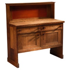 Hendrik Wouda for H. Pander & Zonen Red Cabinet in Oak and Coromandel