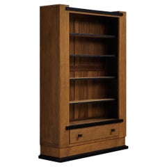 Hendrik Wouda for Pander Art Deco Bookshelf in Oak
