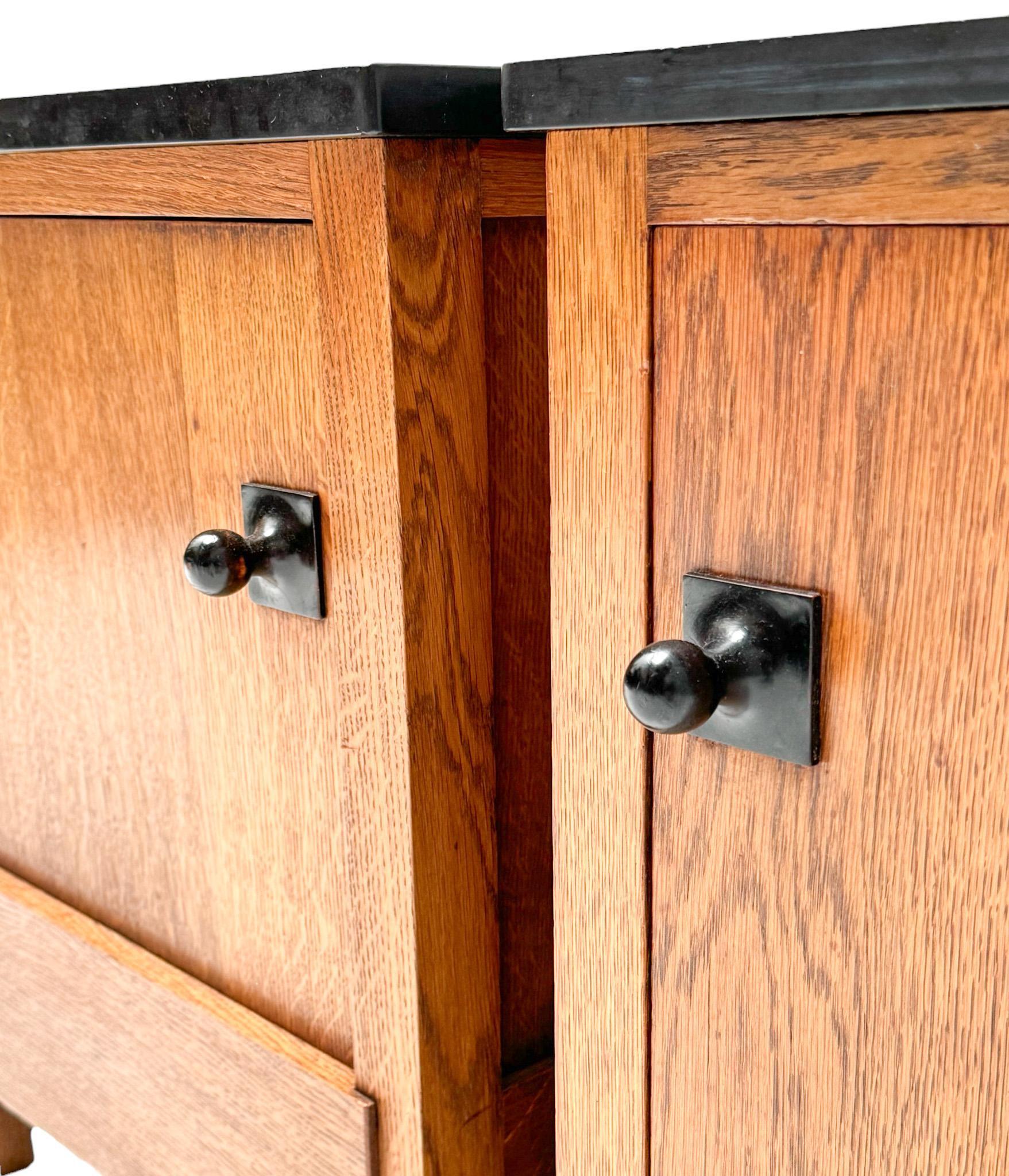 Hendrik Wouda Pair of Art Deco Modernist Nightstands for Pander, 1924 6