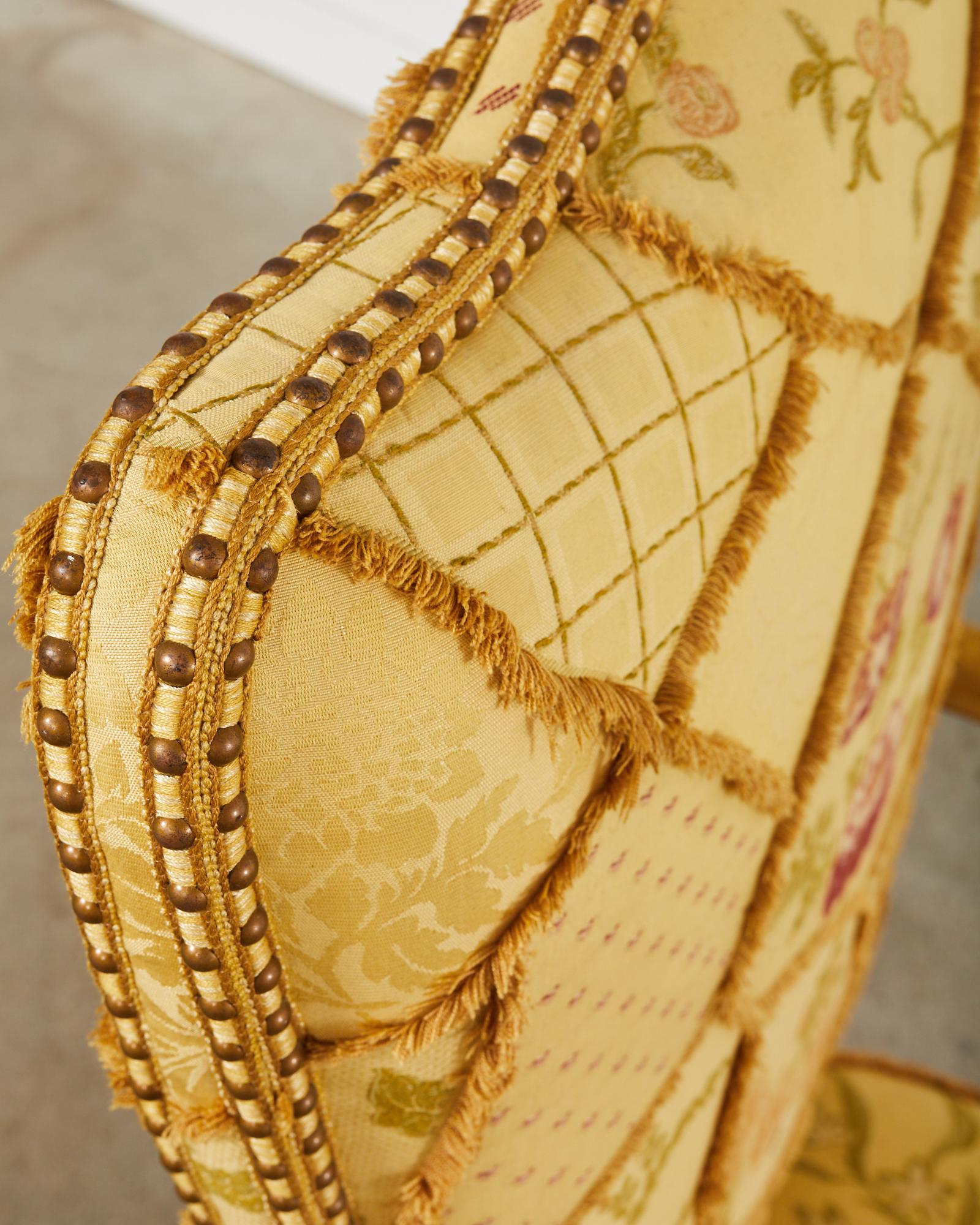Chaise trône dorée de style baroque italien Hendrix Allardyce en vente 6