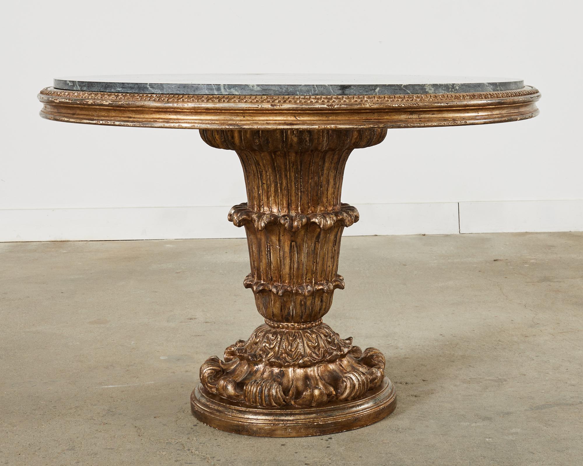 Hendrix Allardyce Tivoli-Mitteltisch aus Verde-Marmor im neoklassischen Stil  (Neoklassisch)