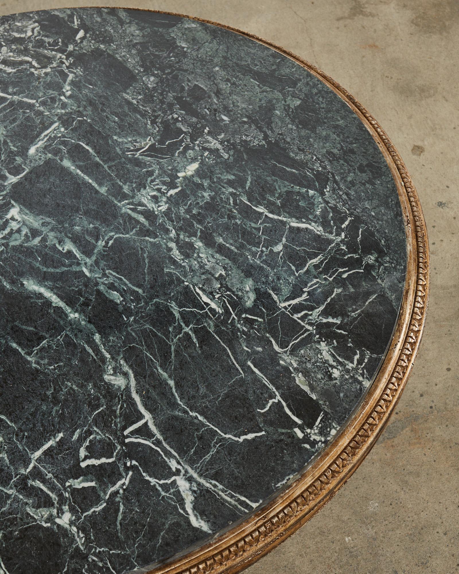 Hendrix Allardyce Tivoli-Mitteltisch aus Verde-Marmor im neoklassischen Stil  (21. Jahrhundert und zeitgenössisch)