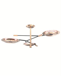 Hendrix Pendant Light in Brass with Gold-Plated FInish