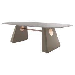 Henge Contemporary Dining Table in Lacquered