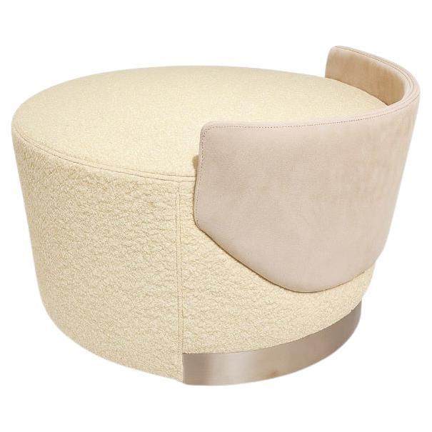Henge Italienischer Pouf-Drehhocker