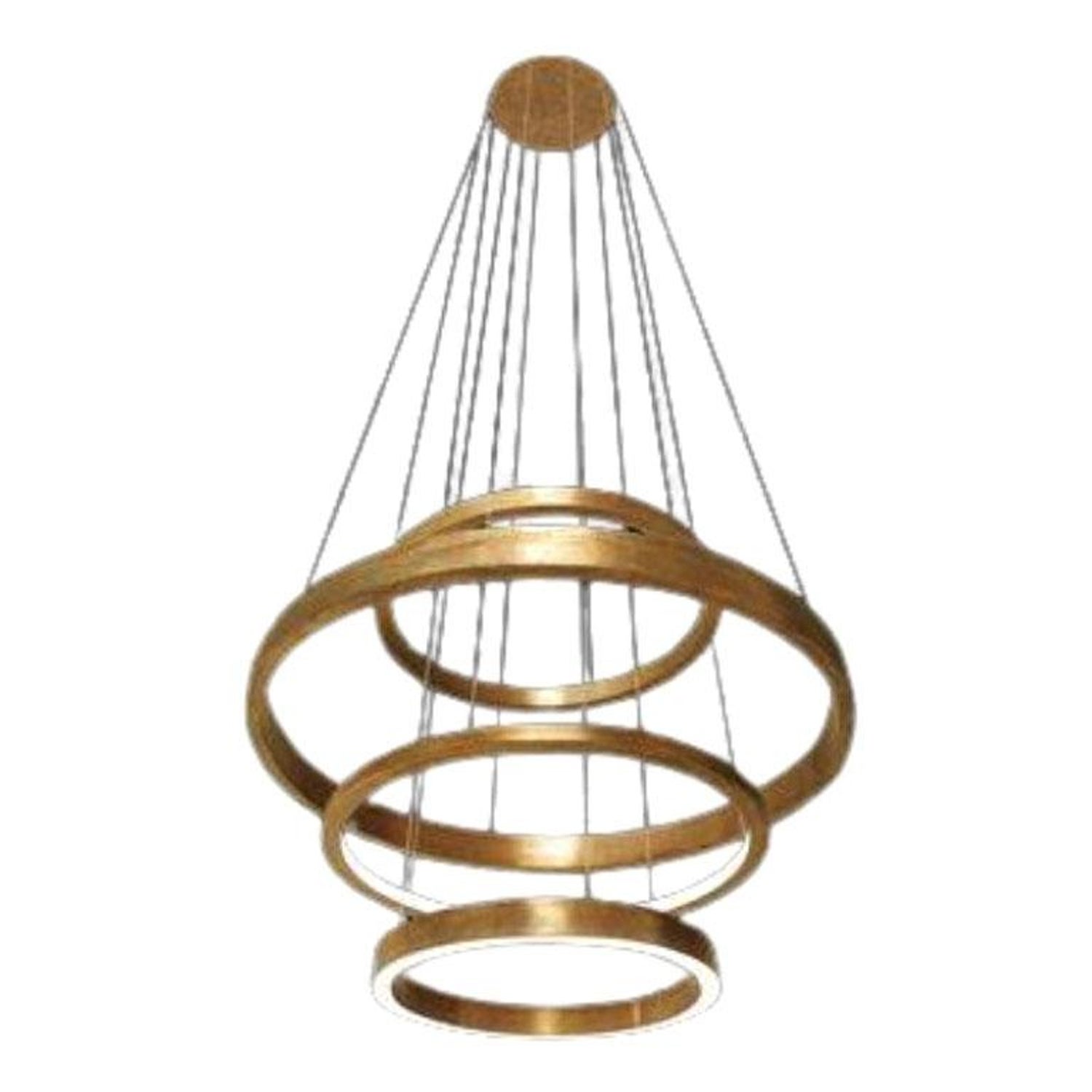 Henge Ring Light Pendant by Massimo Castagna in Burnished Brass at 1stDibs