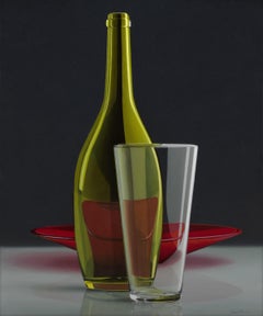 composition with red Bowl -21st Century Dutch  Still-life painting 