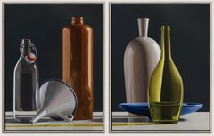 Diptych- 21st Century Contemporary Modern Realistic Dutch Still-life  Painting 