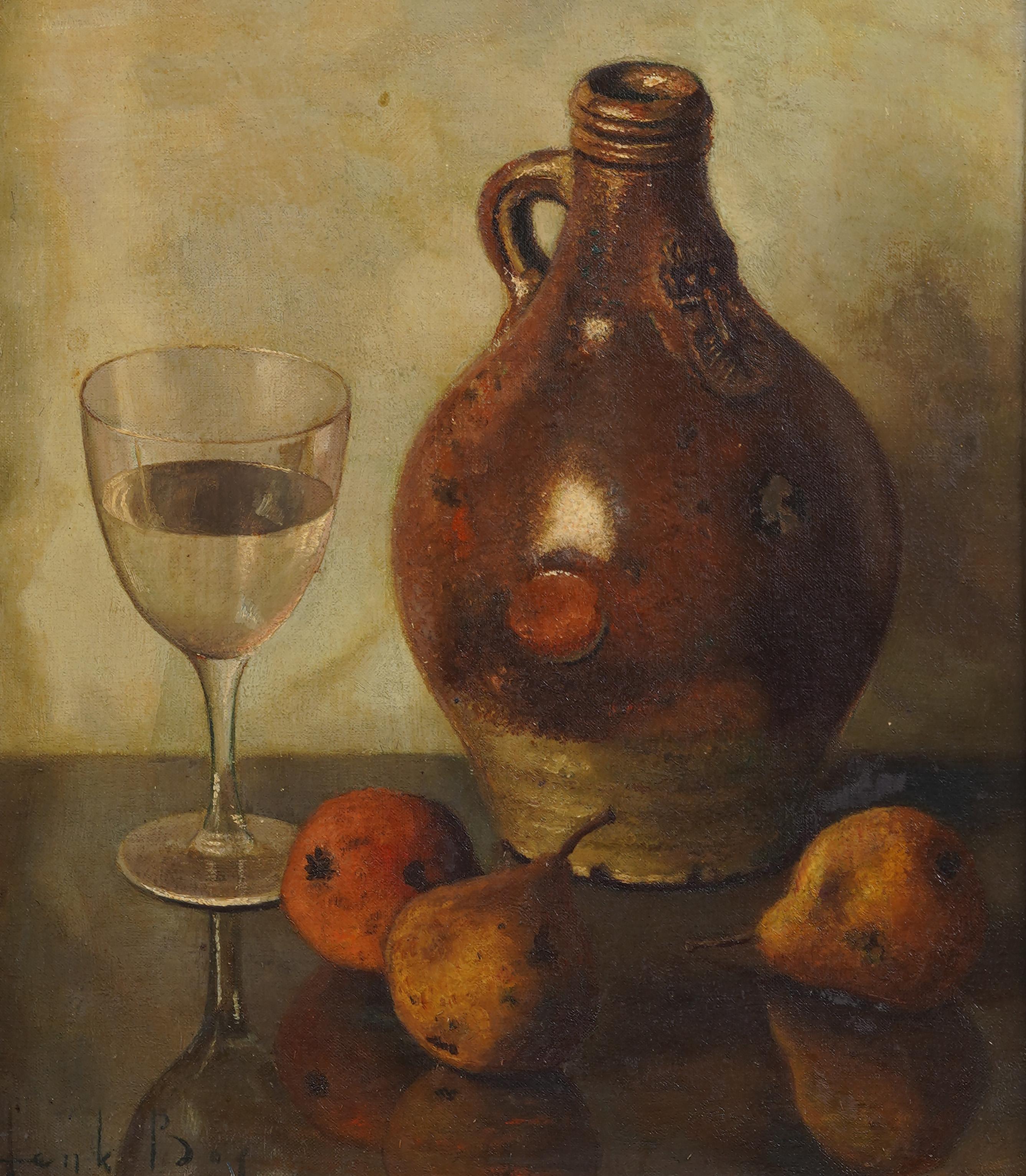 Natura morta molto finemente dipinta da Henk Bos (1901 - 1979).  Olio su tela.  Incorniciato.  Firmato.  La qualità è davvero impressionante.  Dettagli incredibili!  