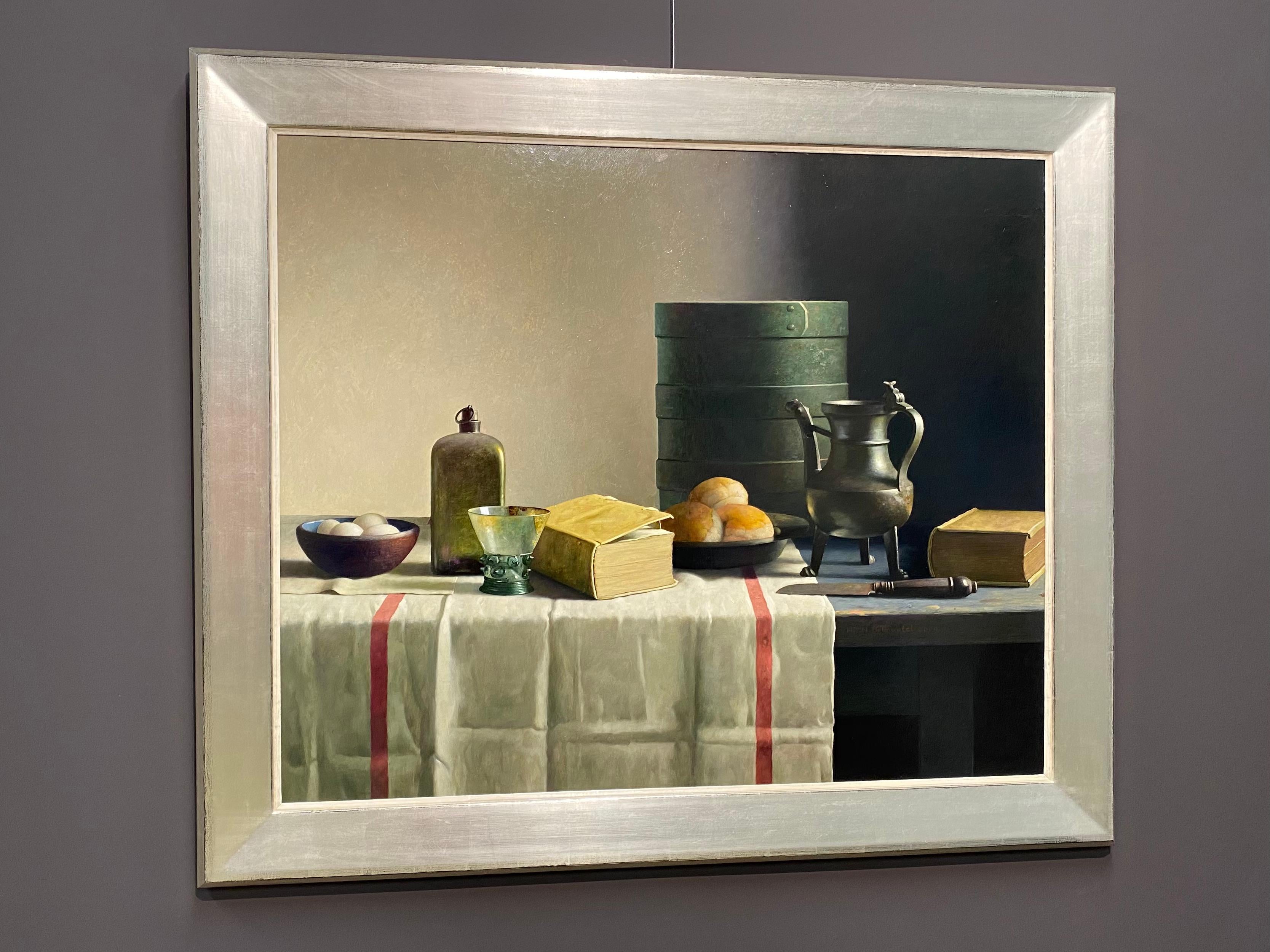 Still-Life with  Jar - 21st Century Contemporary by Dutch Master Henk Helmantel - Painting by Helmantel, Henk