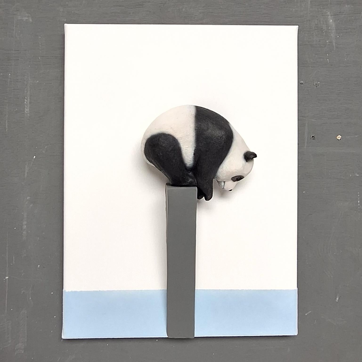 BALANCE - original realism wildlife sculpture 3d artwork - contemporary art