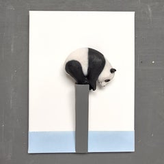 BALANCE - original realism wildlife sculpture 3d artwork - contemporary art