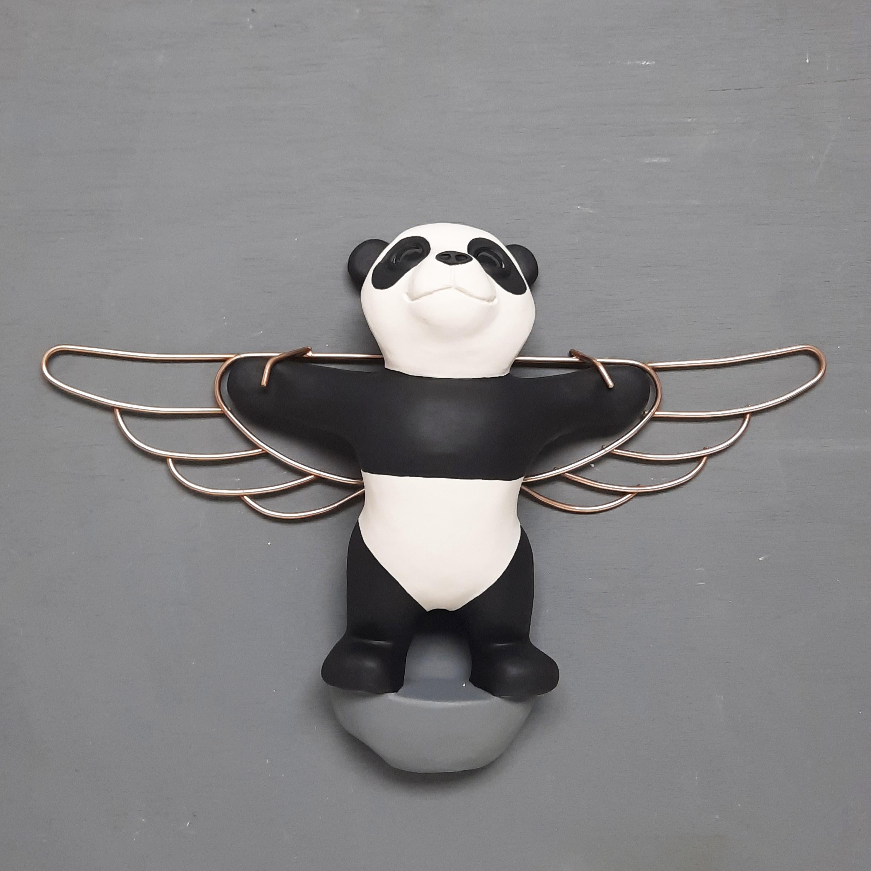 Fühlen Sie sich wie fliegen-originelle realistische Skulptur aus der Tierwelt-Kunstwerk-zeitgenössische Kunst (Moderne), Sculpture, von Henk Jan Sanderman