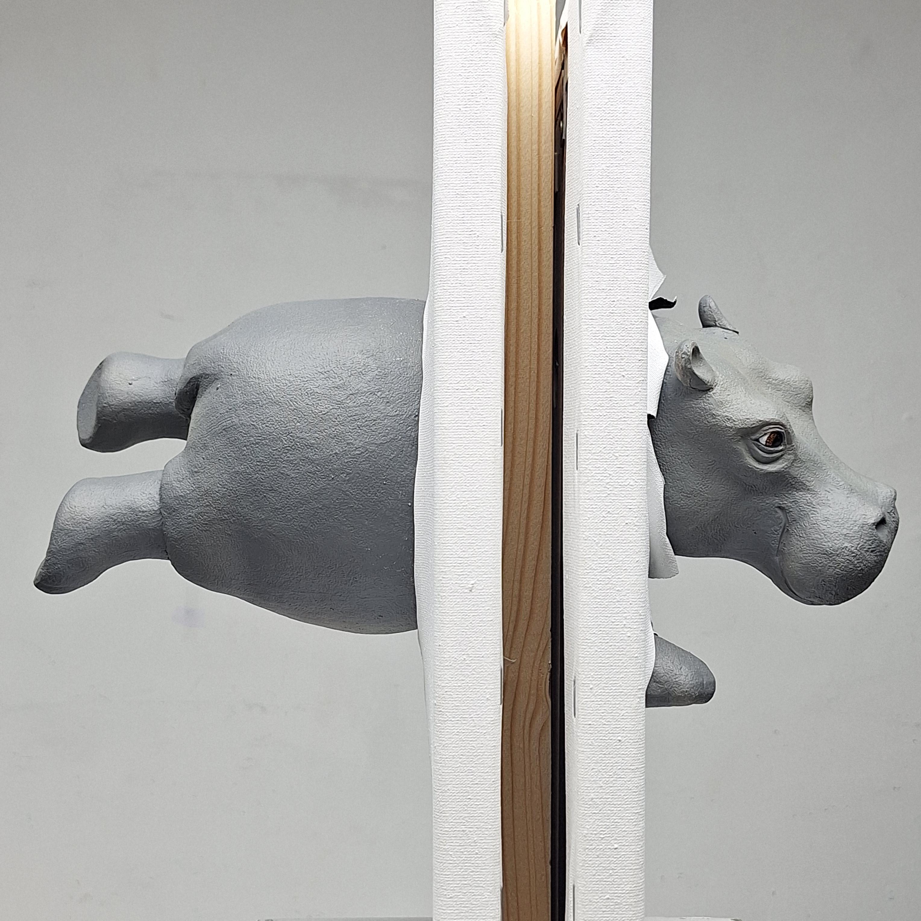 FLIPPO - Sculpture animalière réaliste 3d artwork - art contemporain