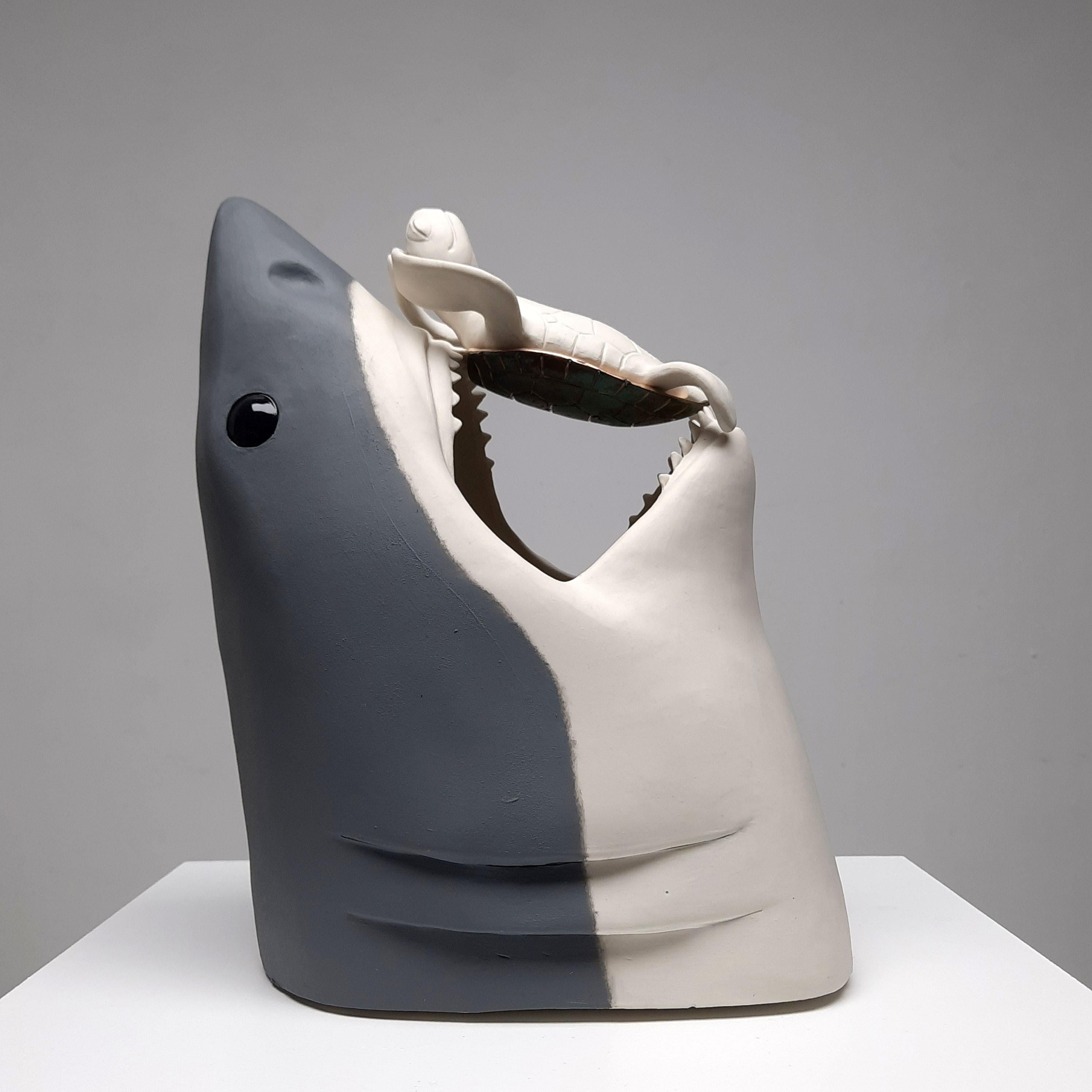 La vita è troppo breve Relax II- scultura originale realistica di fauna selvatica- Arte contemporanea in vendita 1