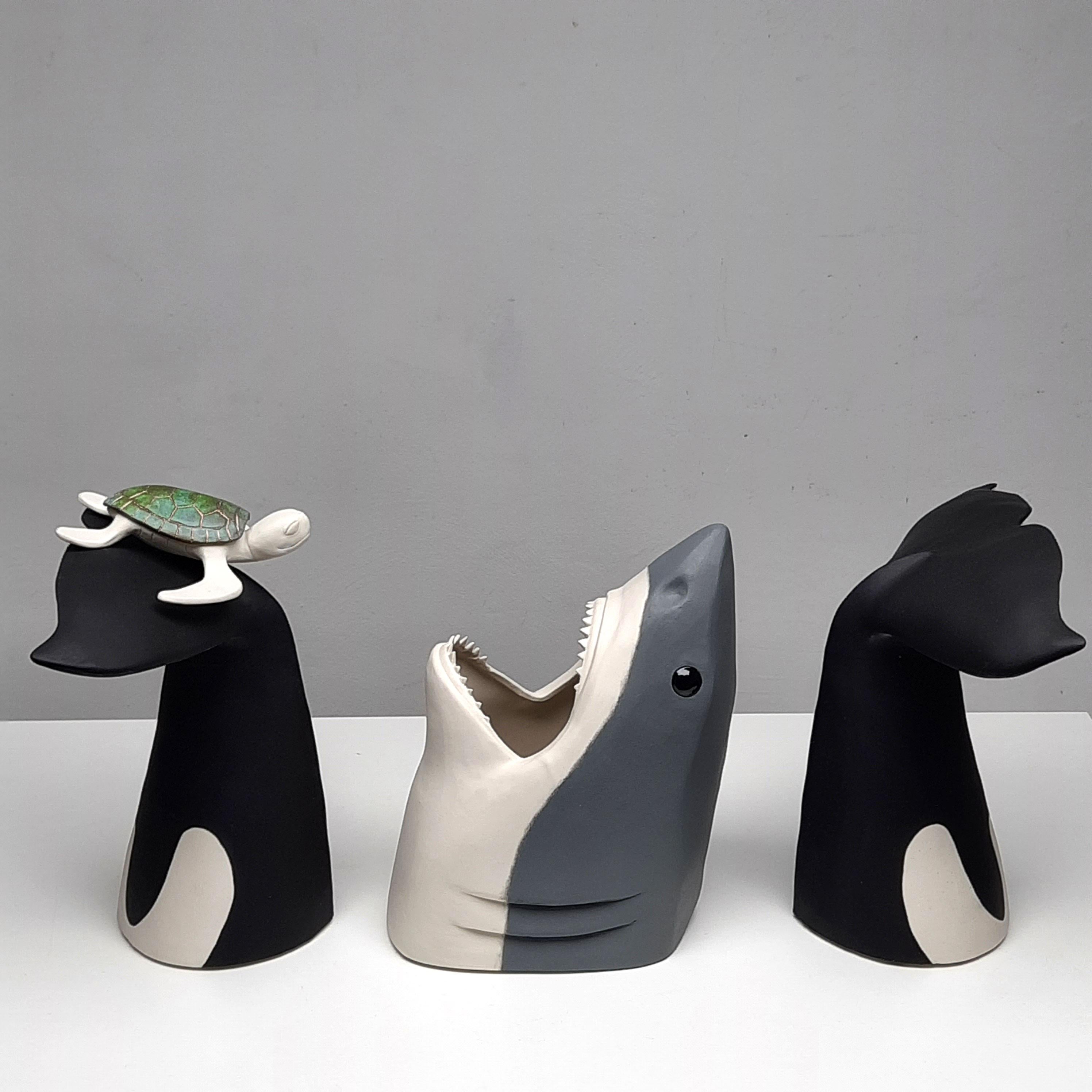 Das Leben ist zu kurz, Relax-originelle realistische Skulptur aus der Tierwelt-zeitgenössische Kunst (Zeitgenössisch), Art, von Henk Jan Sanderman