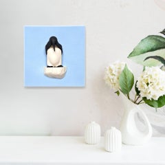 Pingouin A "Cache-cache" : sculpture animalière œuvre d'art contemporain Œuvre d'art murale