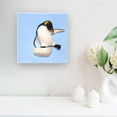 Penguin C "Ballance" realism wildlife sculpture artwork-contemporary Wall art