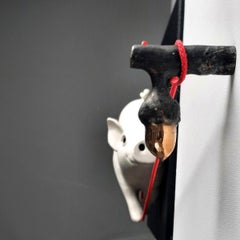 WHEN PIGS FLY-original  sculpture-artwork wildlife painting-contemporary Art