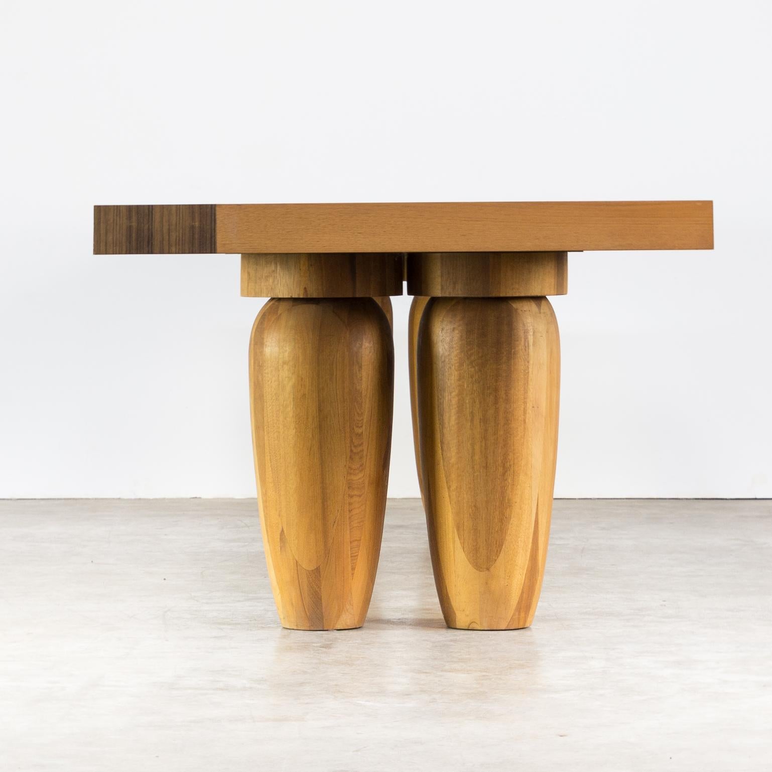 Henk Vos ‘Bagutta’ Dining Table for Linteloo In Good Condition For Sale In Amstelveen, Noord