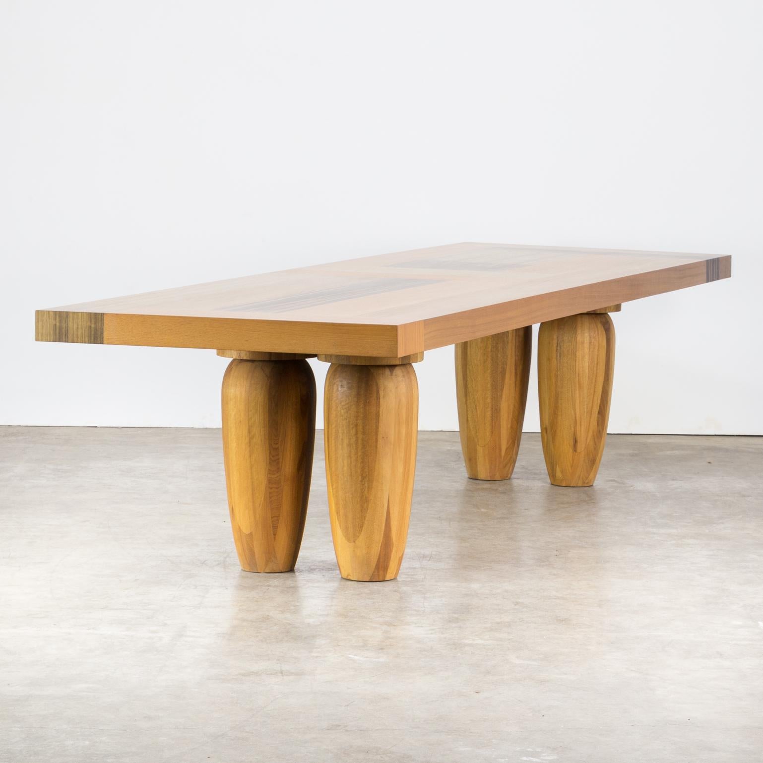 Contemporary Henk Vos ‘Bagutta’ Dining Table for Linteloo For Sale