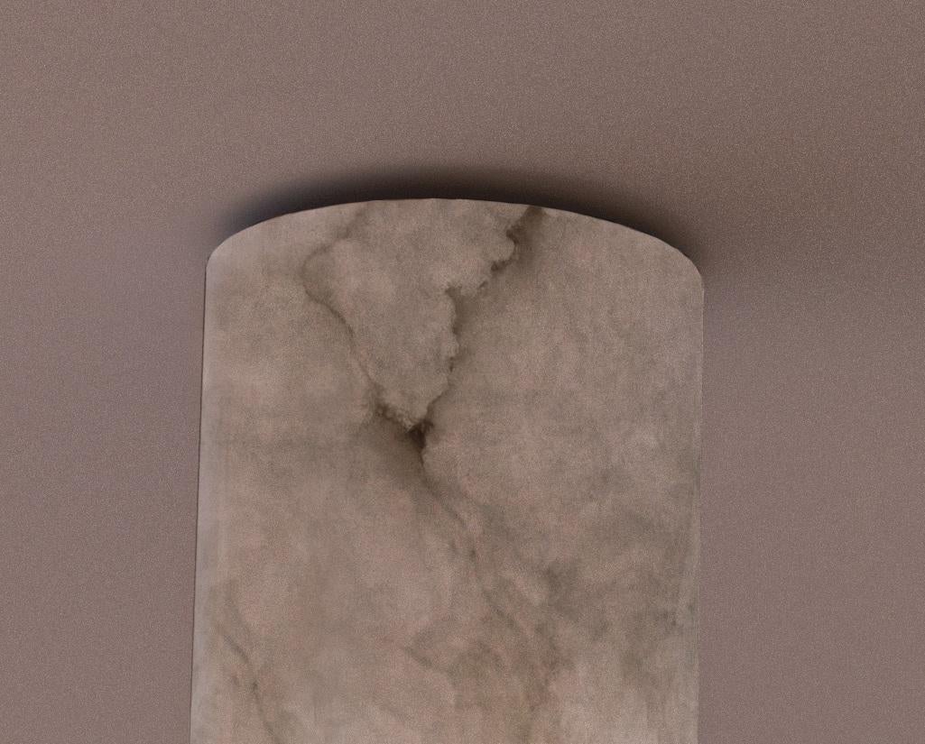 Henka Weißes Alabaster-Leuchte aus Alabaster von Alabastro Italiano (Moderne) im Angebot