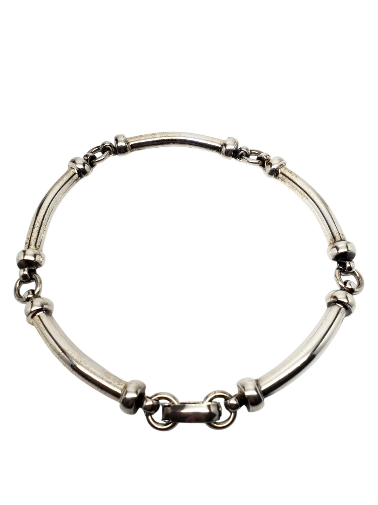 Henkel Grosse Germany 1973 Sterling Silver Choker Necklace #19584 In Good Condition For Sale In Washington Depot, CT