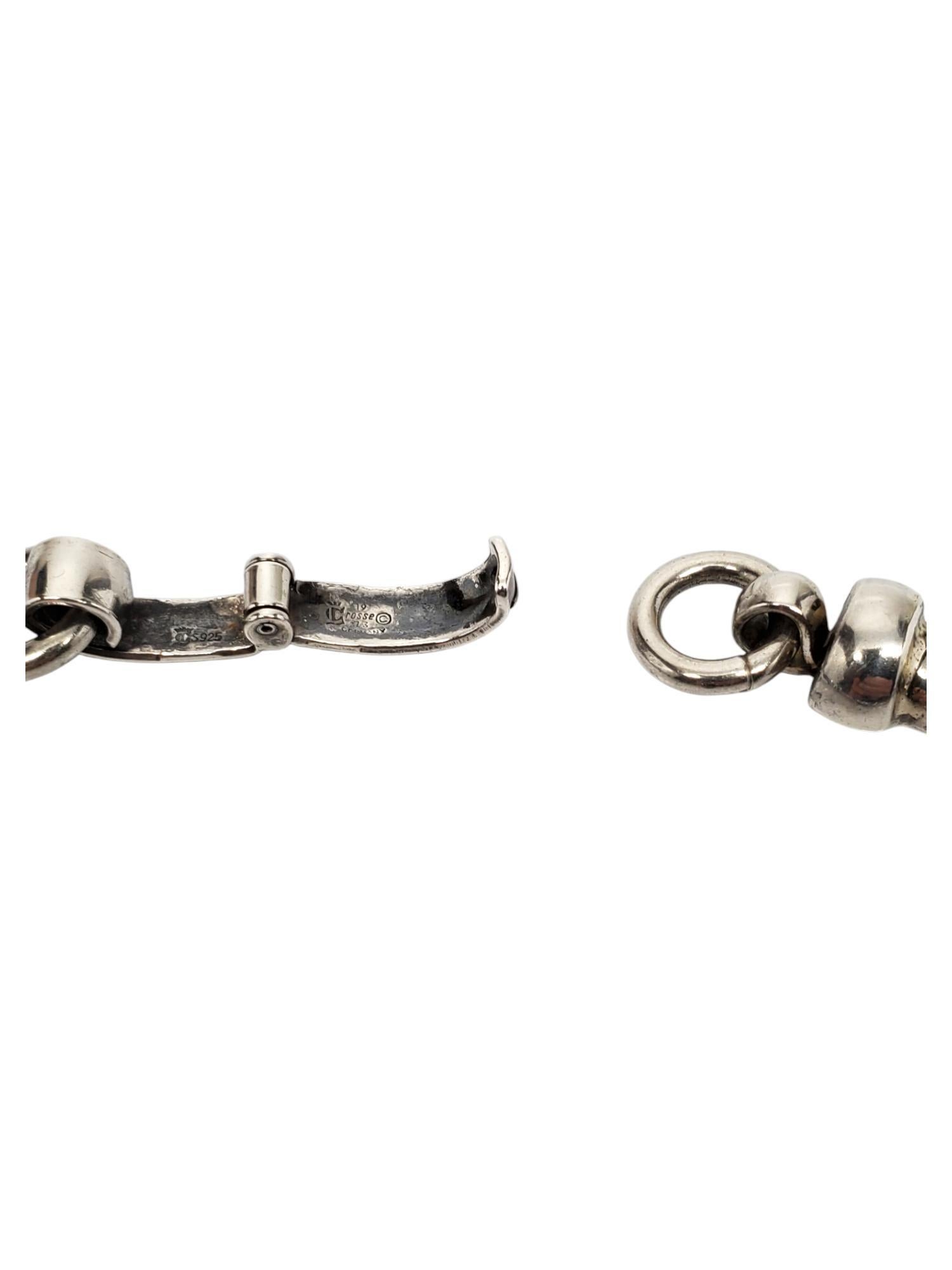 Henkel Grosse Germany 1973 Sterling Silver Choker Necklace #19584 For Sale 2