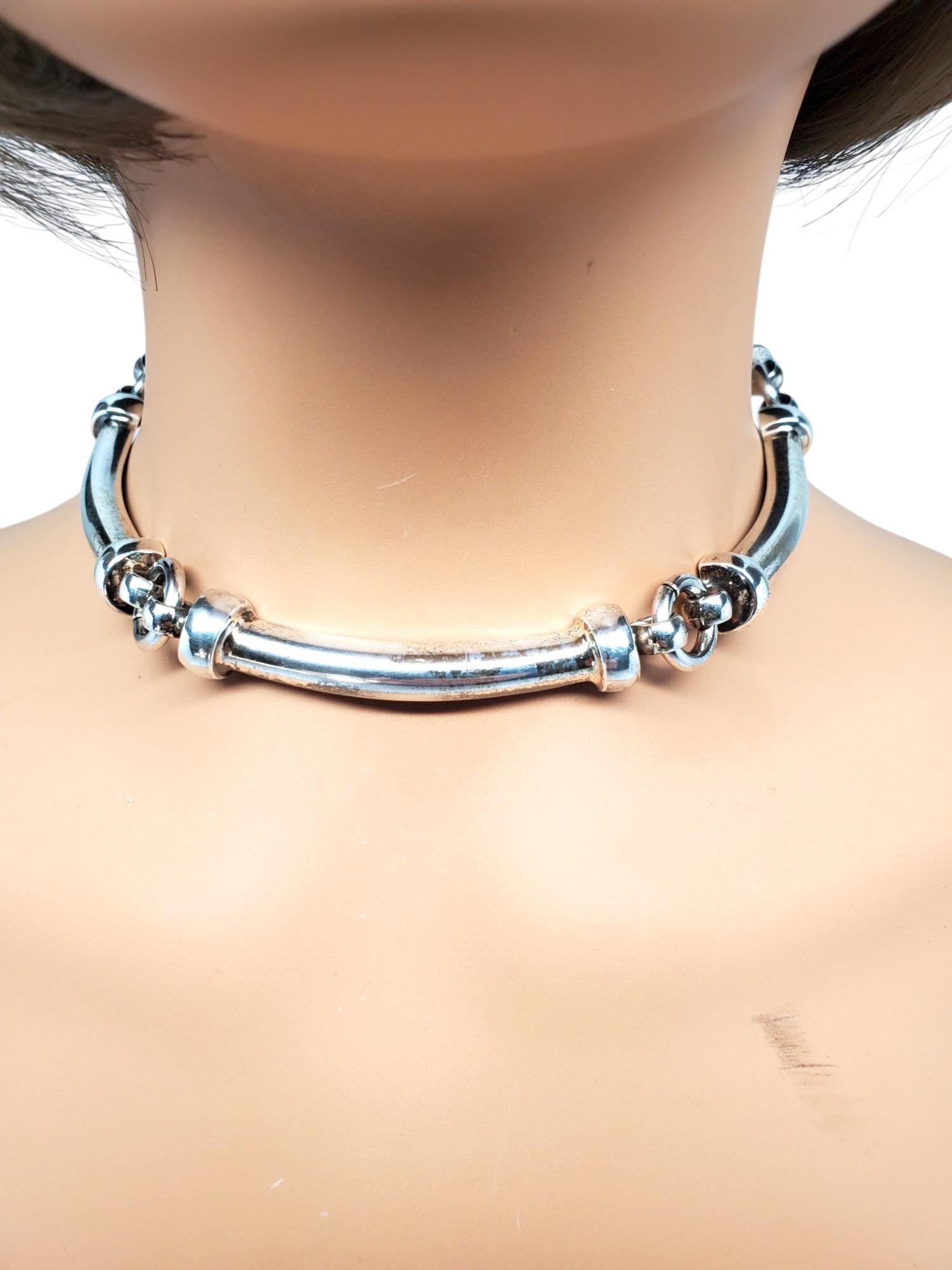 Henkel Grosse Germany 1973 Sterling Silver Choker Necklace #19584 For Sale 5