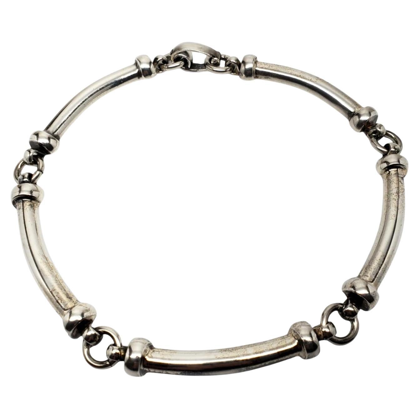 Henkel Grosse Germany 1973 Sterling Silver Choker Necklace #19584