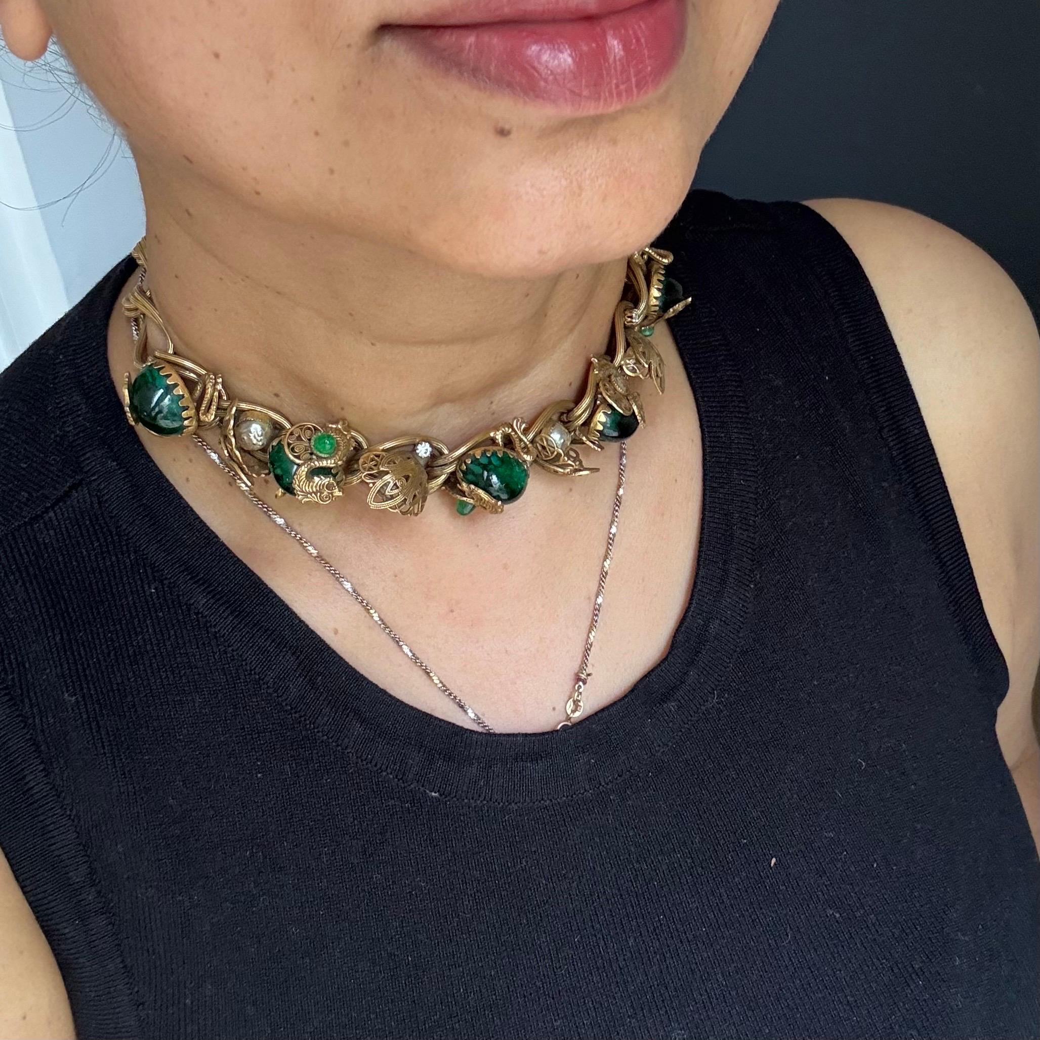 Henkel & Grosse Germany for Christian Dior necklace, 1960s For Sale 7
