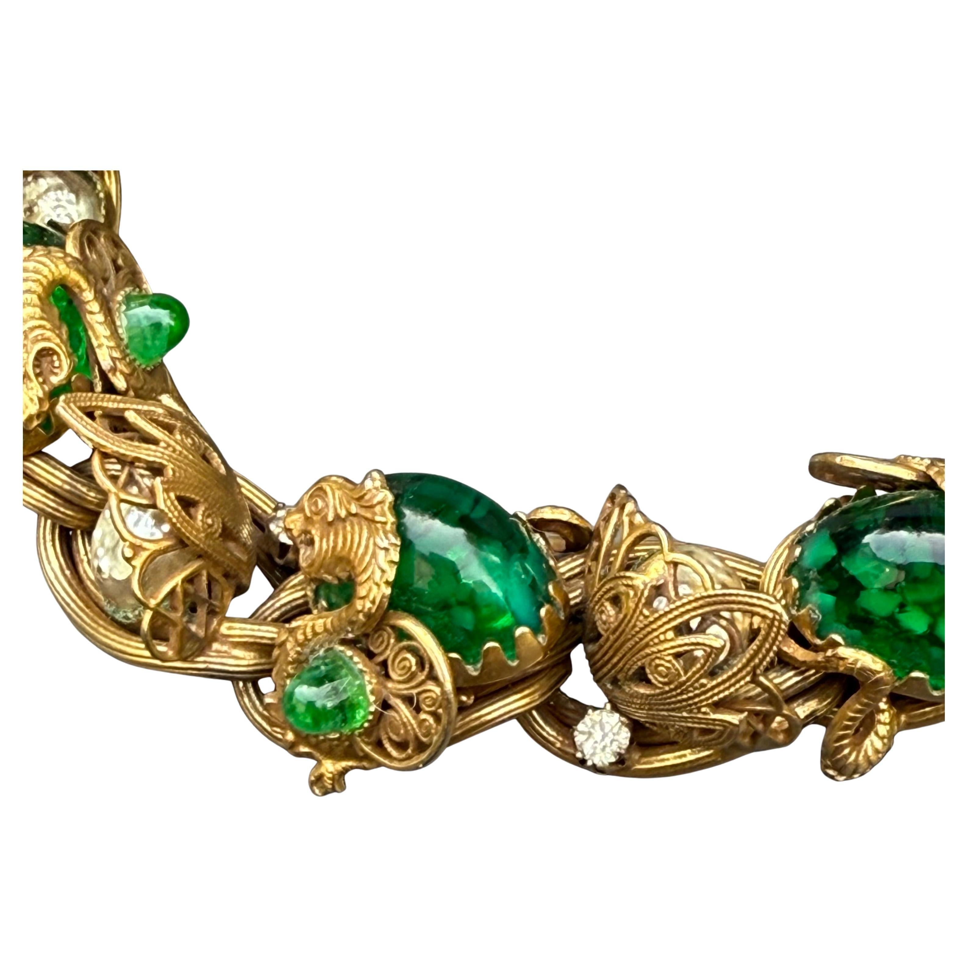 Henkel & Grosse Germany for Christian Dior necklace, 1960s For Sale 3