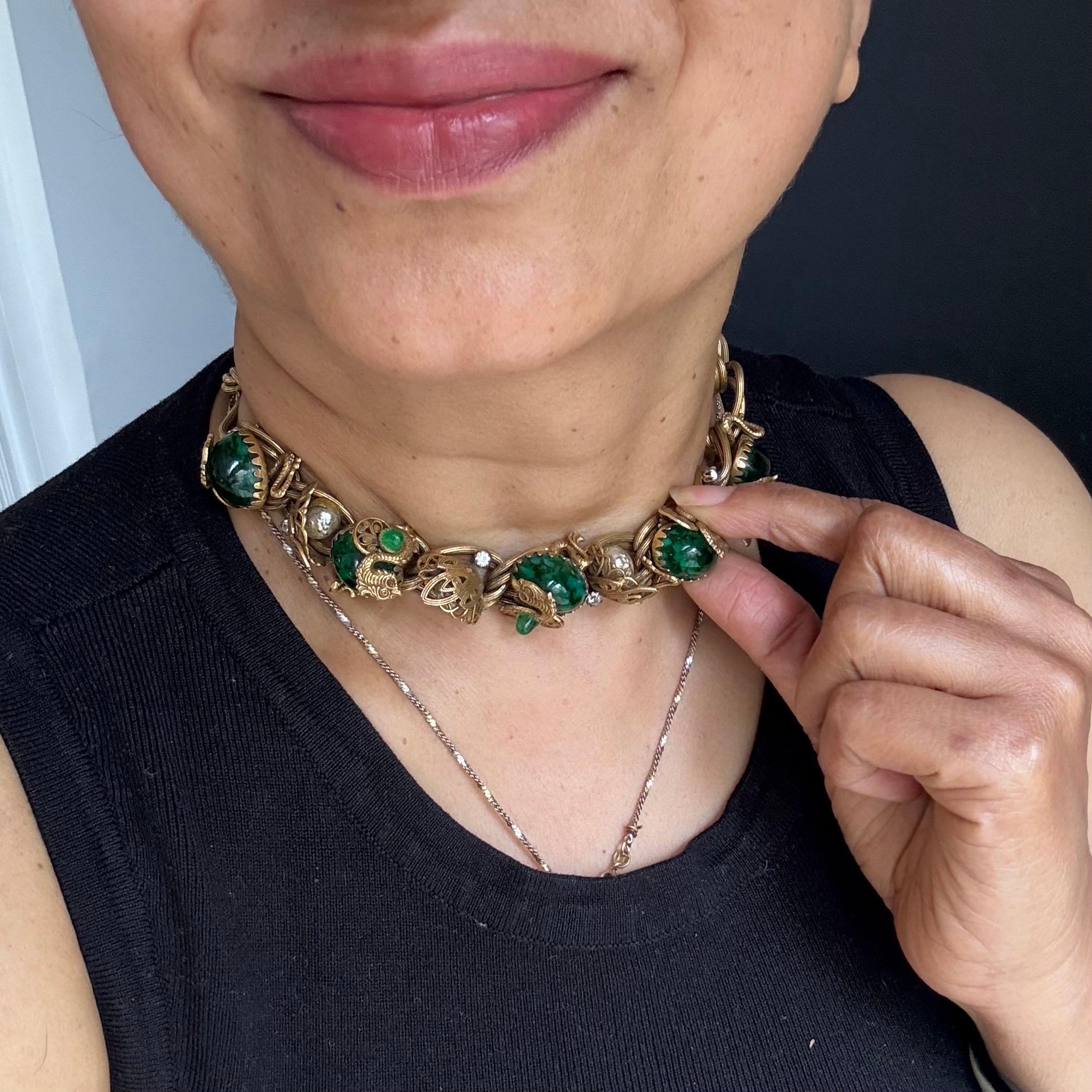Henkel & Grosse Germany for Christian Dior necklace, 1960s For Sale 5