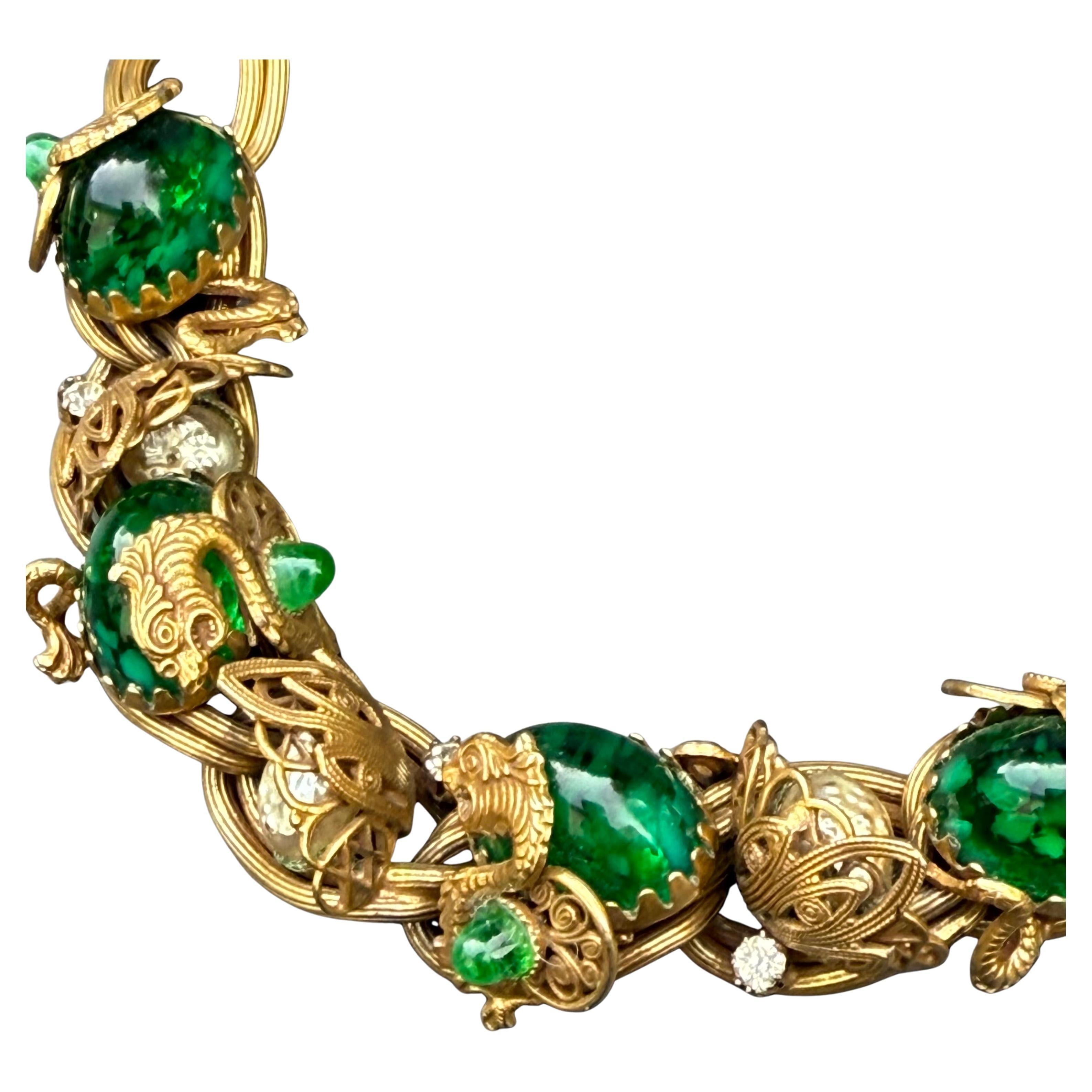 Henkel & Grosse Germany for Christian Dior necklace, 1960s For Sale