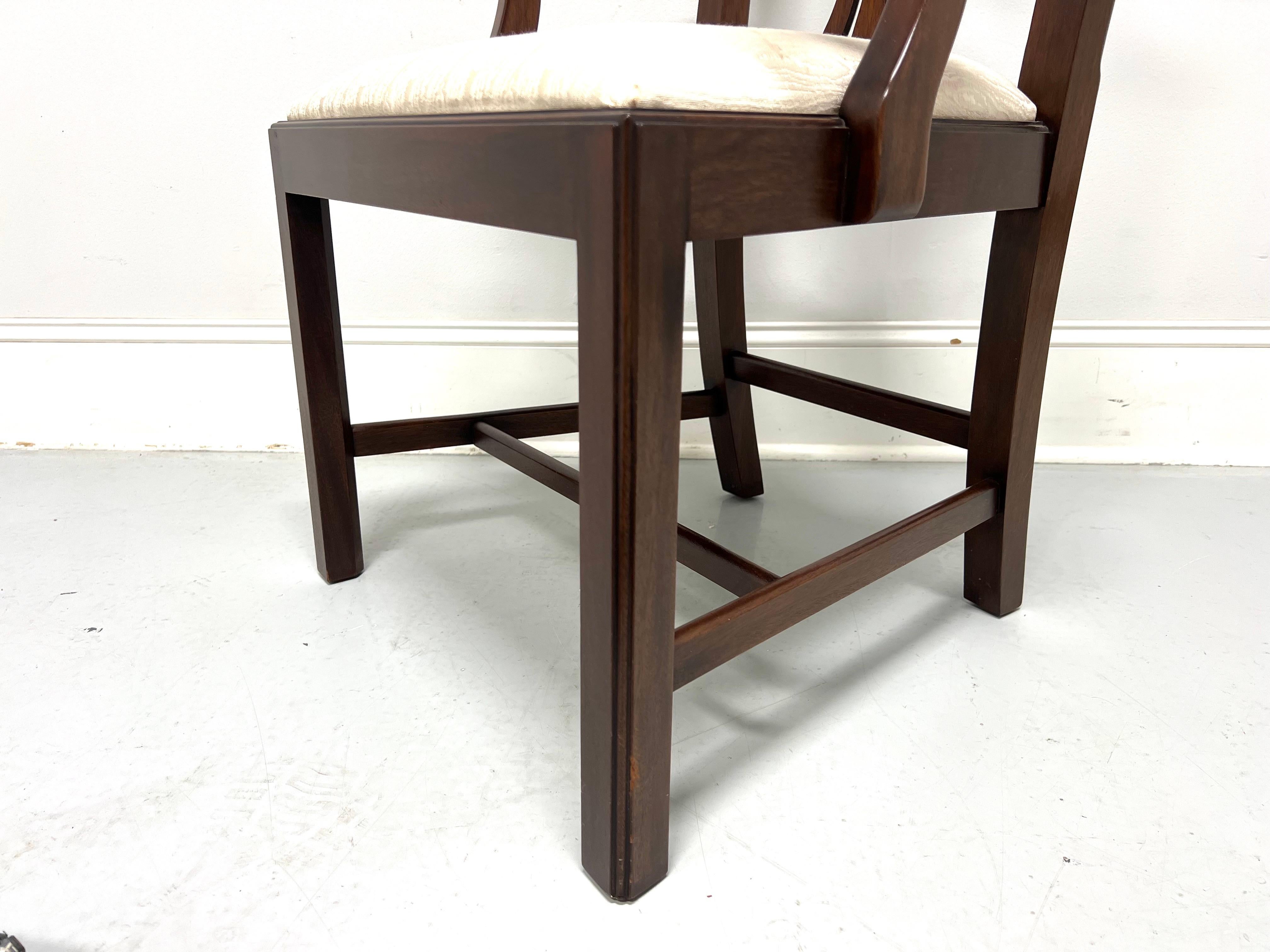 HENKEL HARRIS 101A 29 Mahogany Chippendale Dining Armchairs - Pair 2