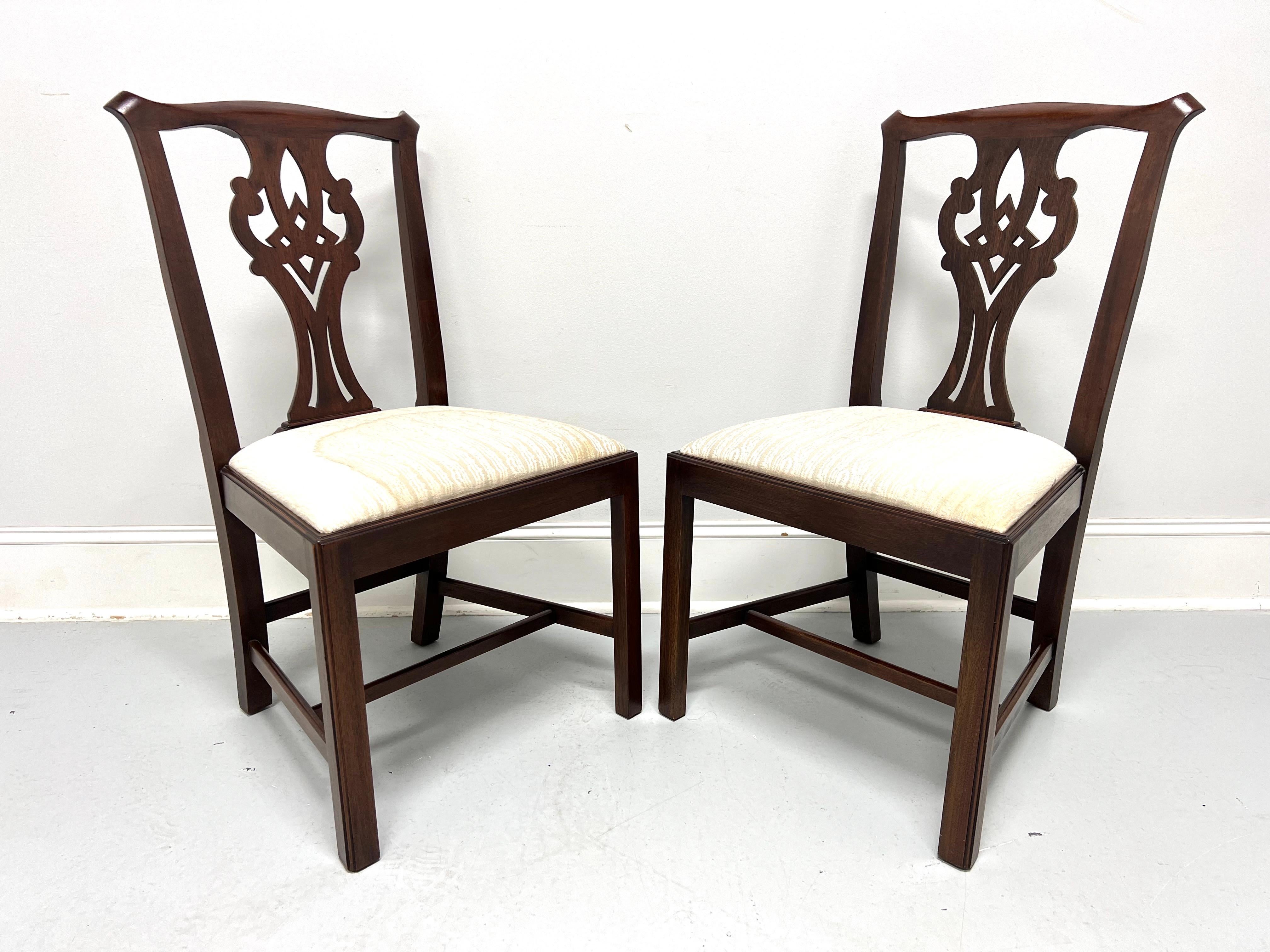 HENKEL HARRIS 101S 29 Mahogany Chippendale Dining Side Chairs - Pair A 6