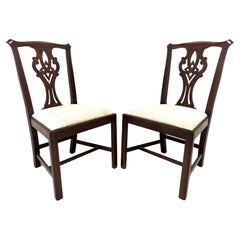 HENKEL HARRIS 101S 29 Mahogany Chippendale Dining Side Chairs - Pair A