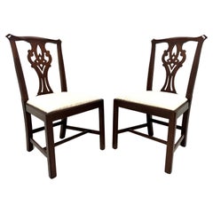 HENKEL HARRIS 101S 29 Mahogany Chippendale Dining Side Chairs - Pair C