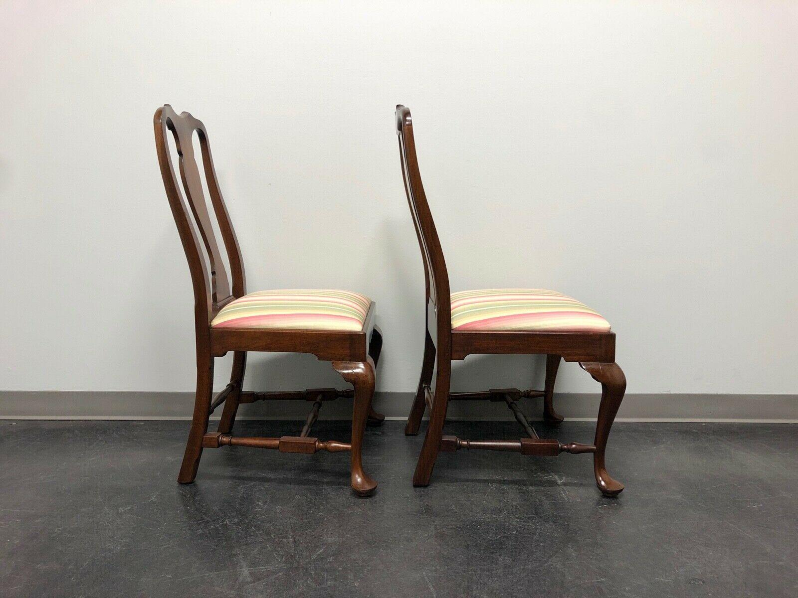American HENKEL HARRIS 104S 29 SPNEA Queen Anne Dining Side Chairs - Pair A