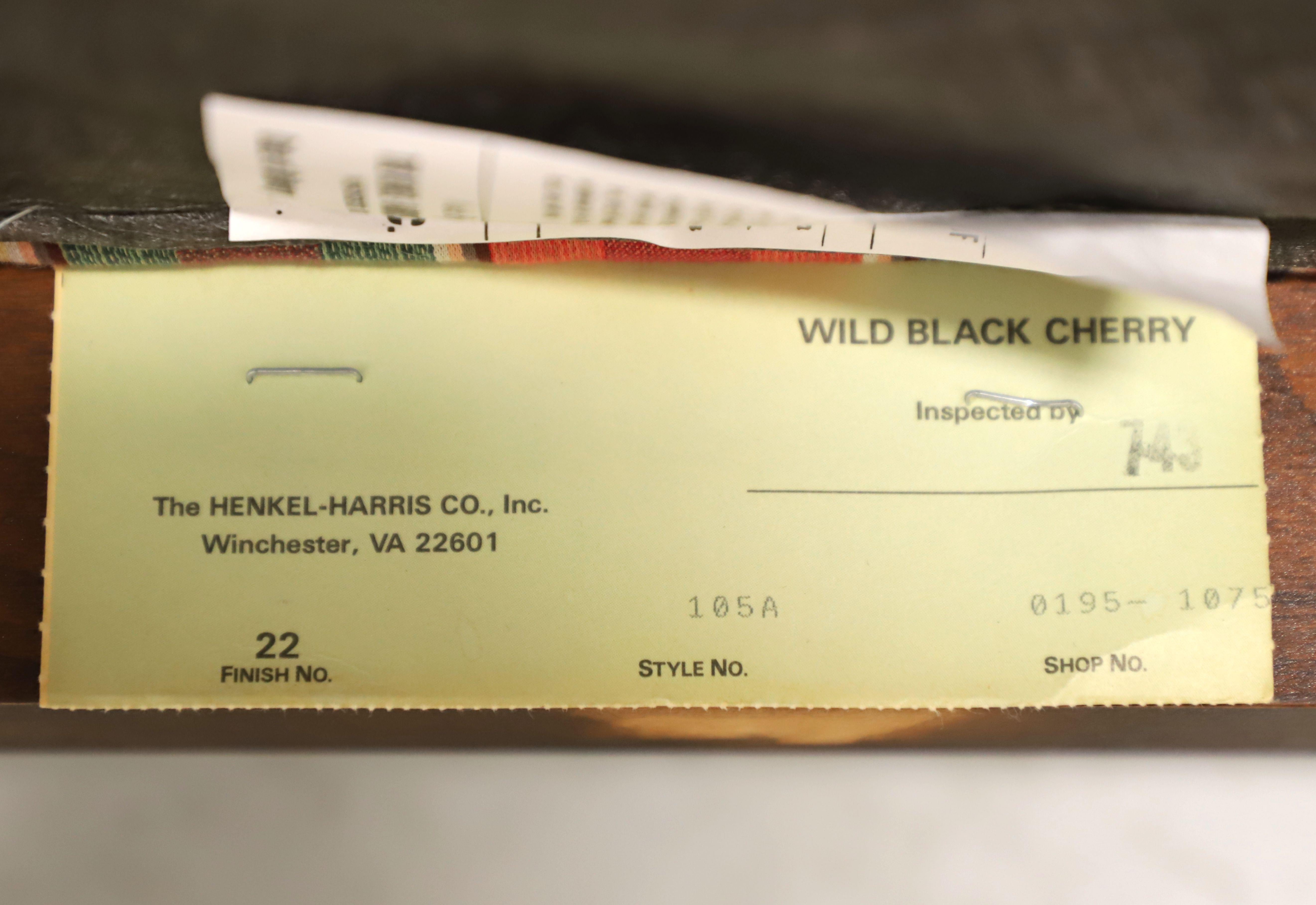 HENKEL HARRIS 105A 22 Wild Black Cherry Queen Anne Dining Armchairs - Pair 4