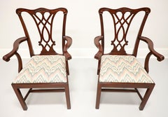 HENKEL HARRIS 107A 29 Mahogany Chippendale Dining Armchairs - Pair