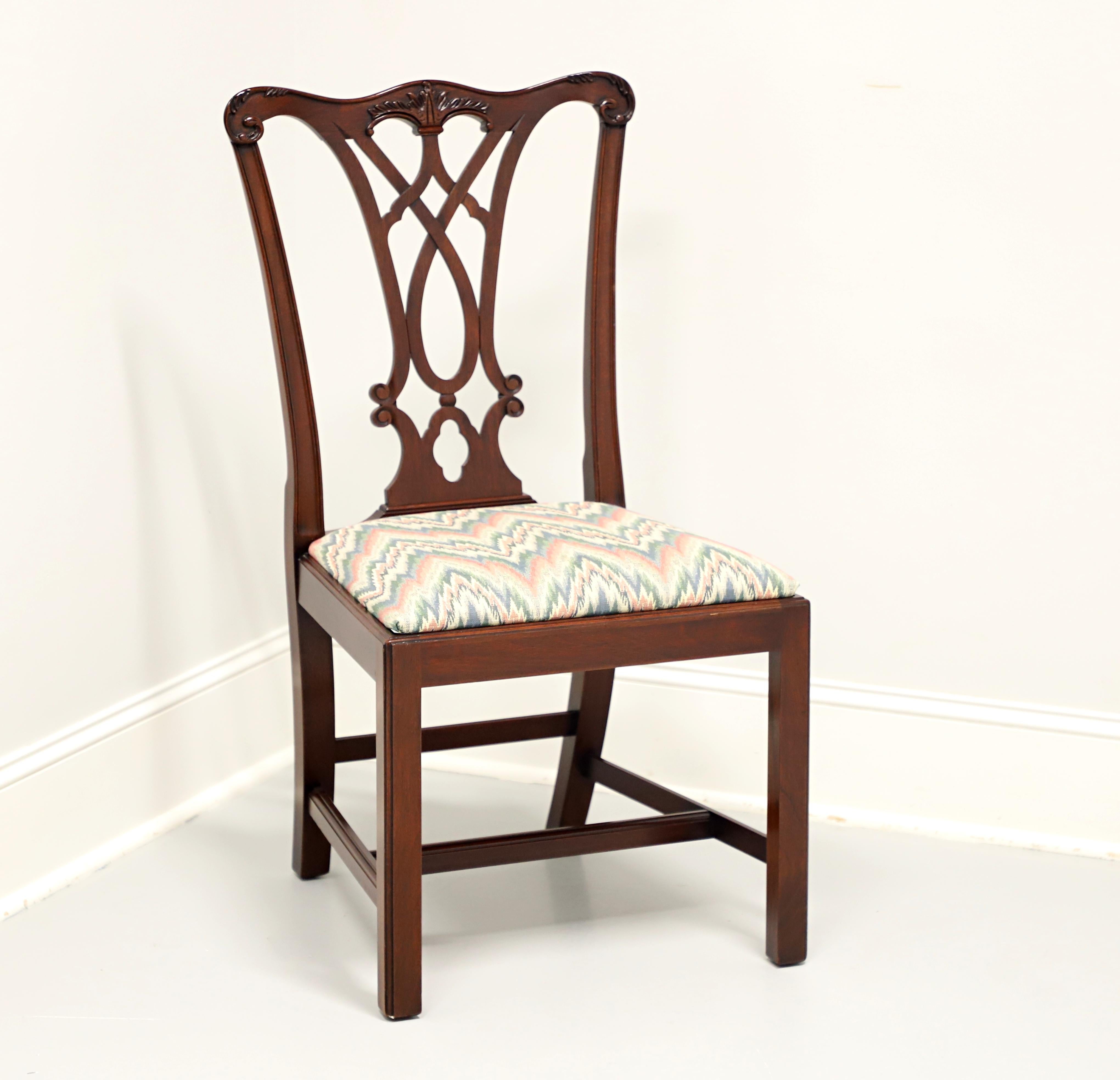 HENKEL HARRIS 107S 29 Mahogany Chippendale Dining Side Chair 4