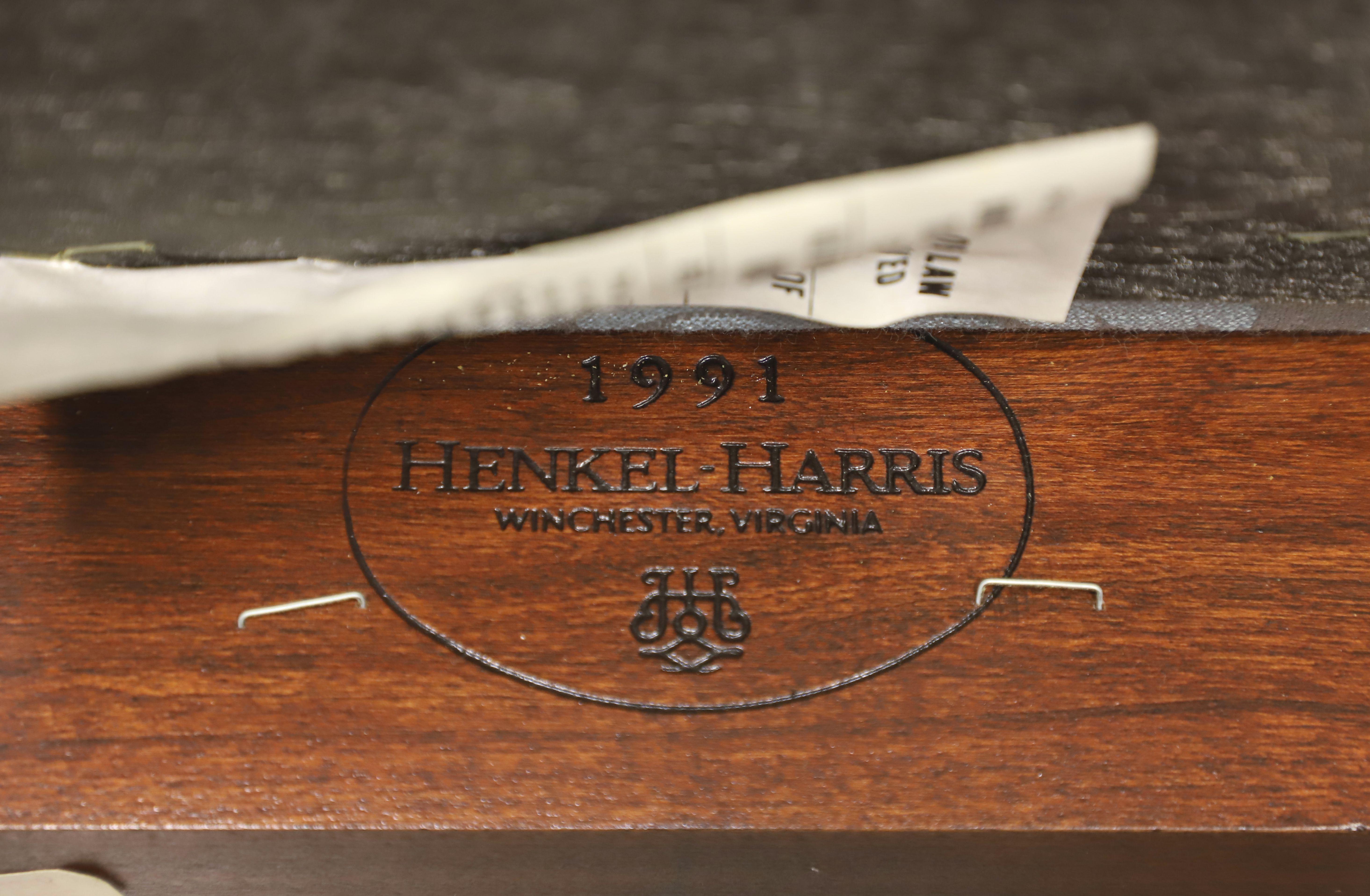 HENKEL HARRIS 109A 24 Wild Black Cherry Queen Anne Dining Armchairs - Pair 7