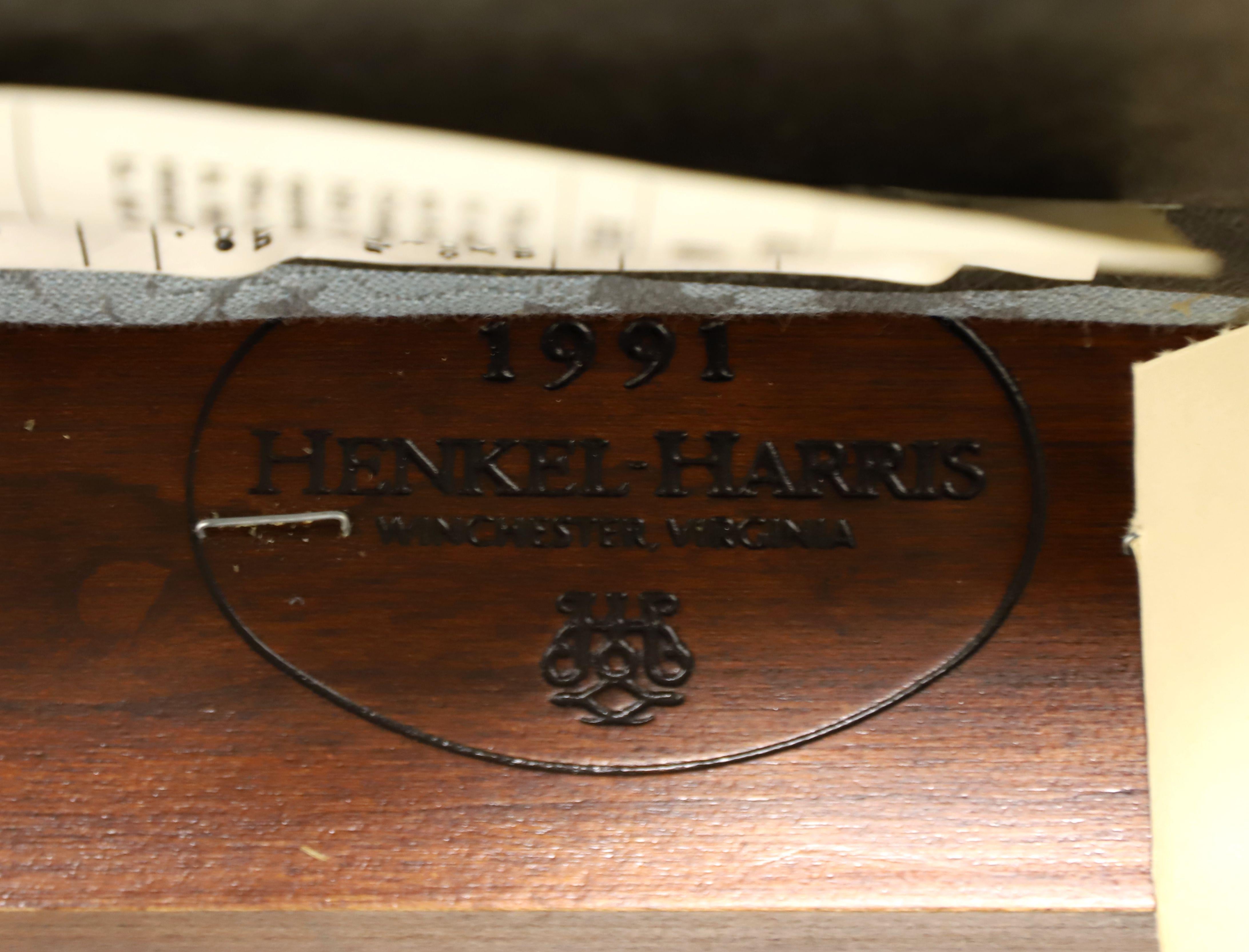 HENKEL HARRIS 109S 24 Wild Black Cherry Queen Anne Dining Side Chairs - Pair A 5