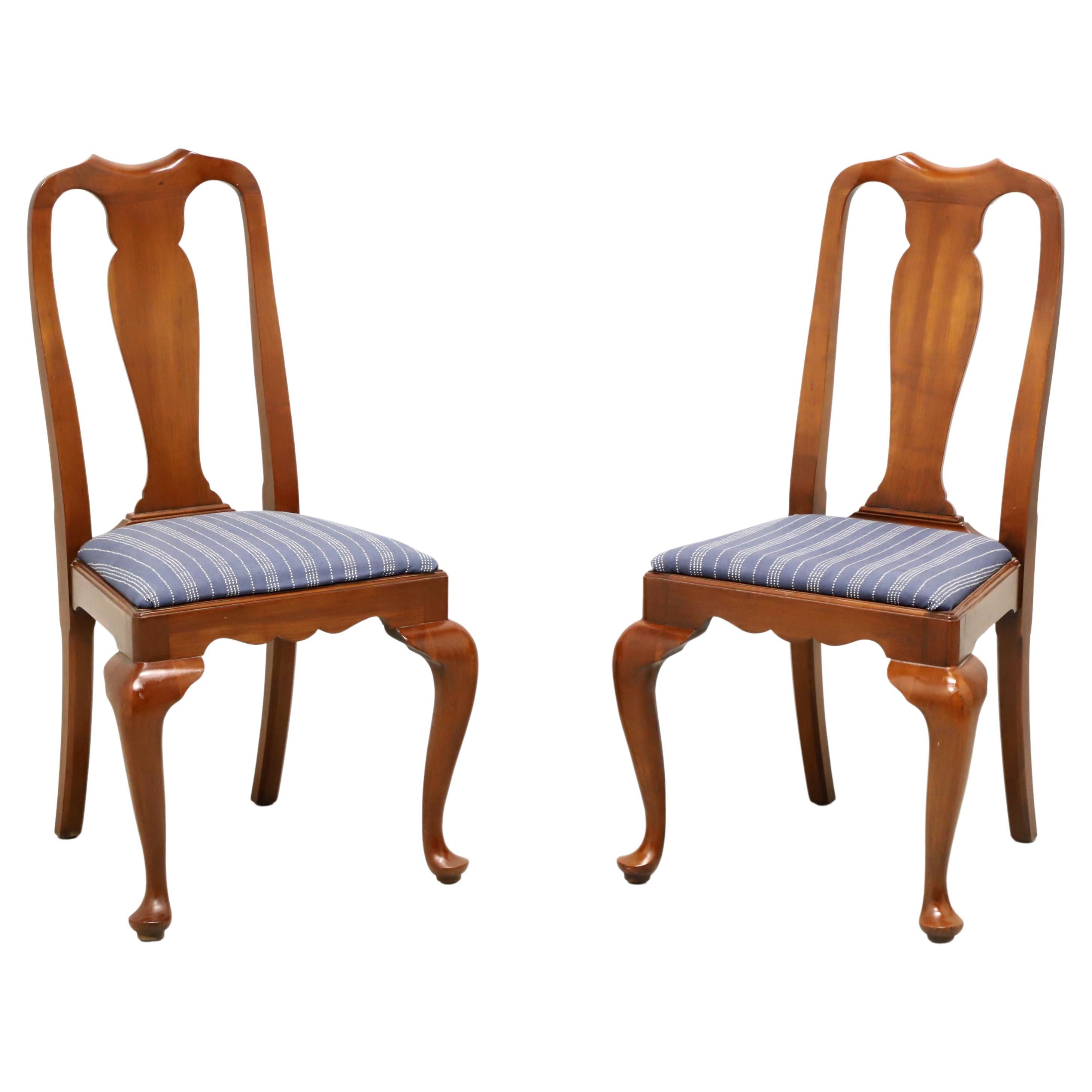 HENKEL HARRIS 109S 24 Wild Black Cherry Queen Anne Dining Side Chairs