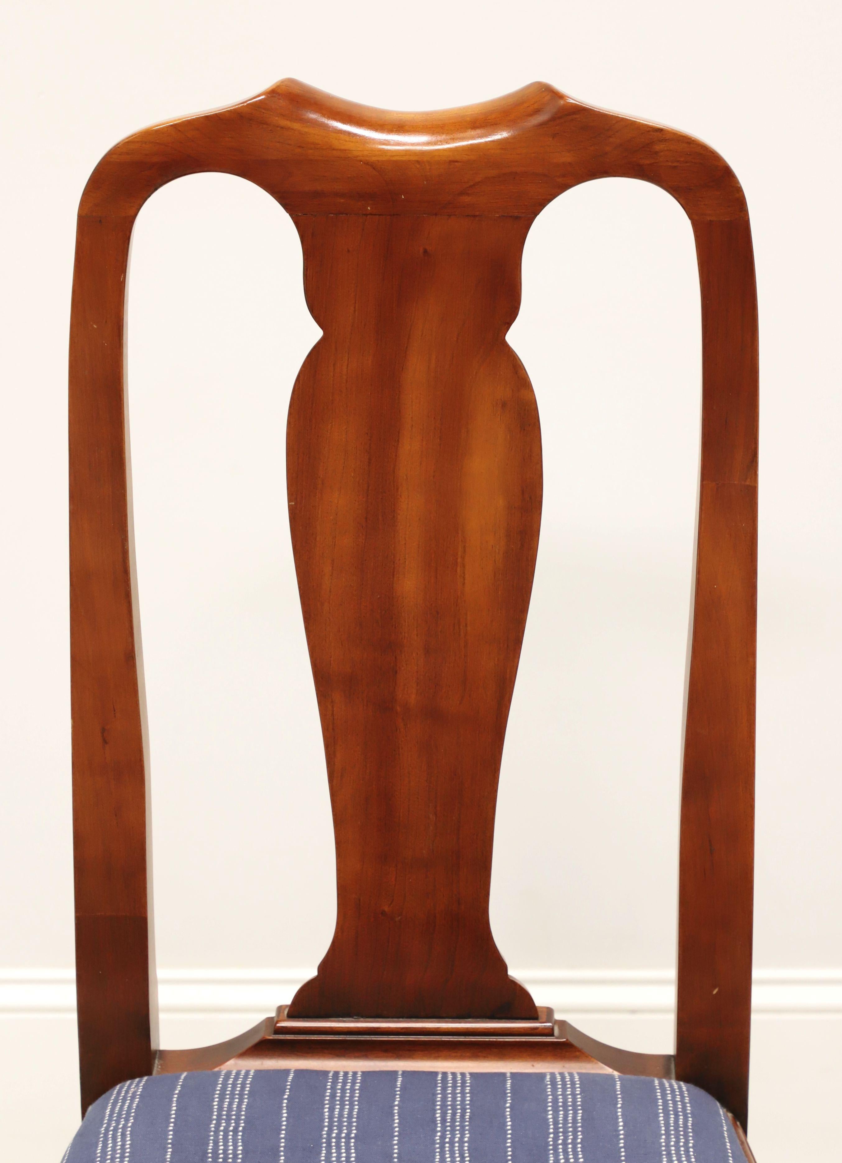 HENKEL HARRIS 109S 24 Wild Black Cherry Queen Anne Dining Side Chairs - Pair B 1
