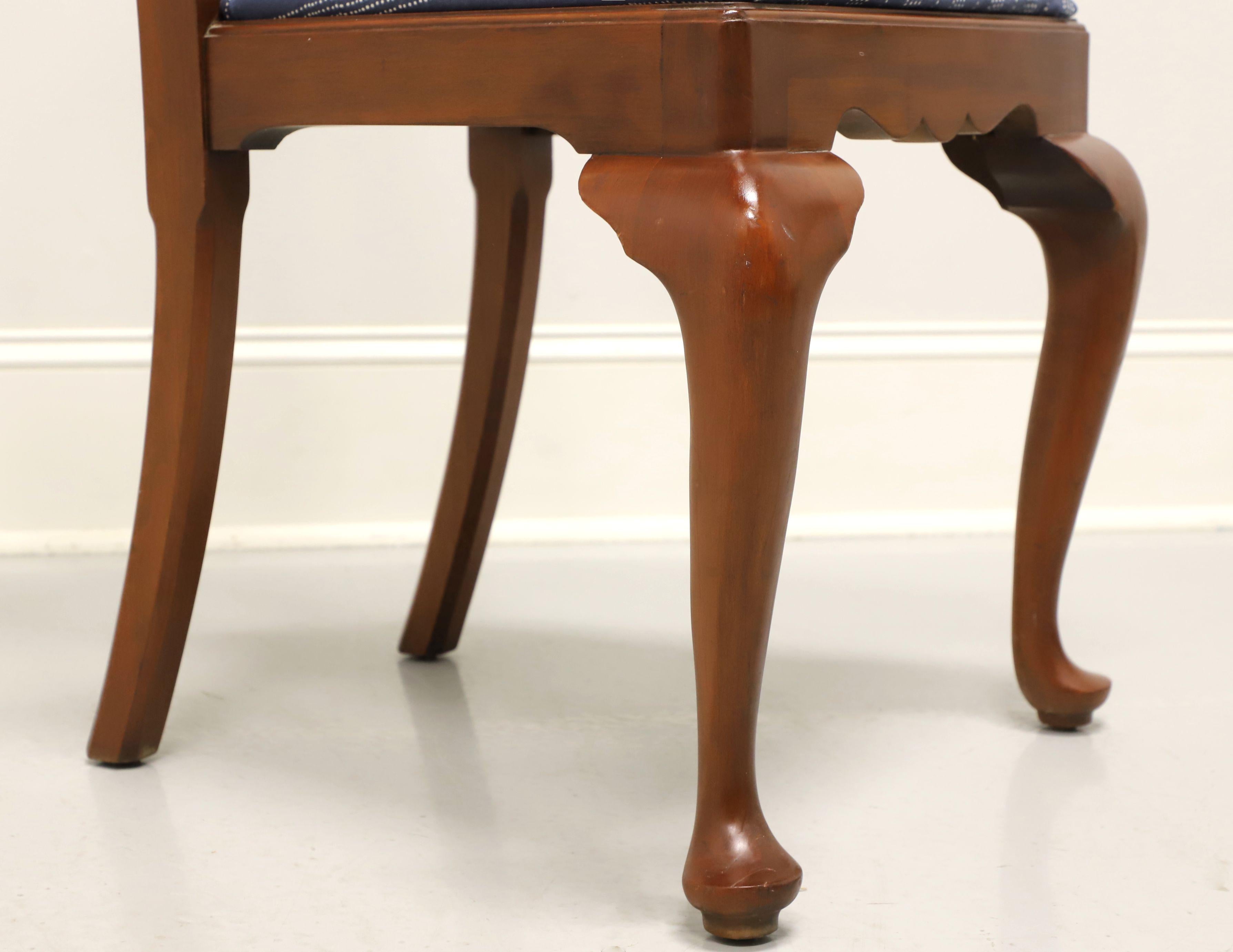 HENKEL HARRIS 109S 24 Wild Black Cherry Queen Anne Dining Side Chairs - Pair B 3