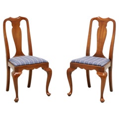 HENKEL HARRIS 109S 24 Wild Black Cherry Queen Anne Dining Side Chairs - Pair B